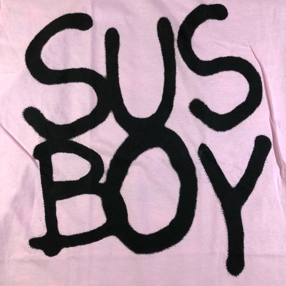 Sus Boy 911 Anarchy Big Logo Light Pink Lil Peep - Picture 4 of 7